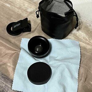 Super wide angle lens & 12.5x macro lens clip on cell phone lens- brand new!